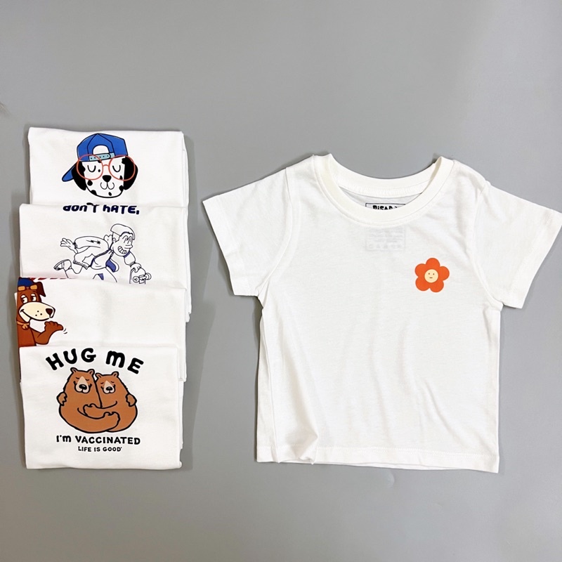 Áo thun cotton trẻ em 1 tuổi đến 8 tuổi, áo phông hè ngắn tay cao cấp Pisaro Kids
