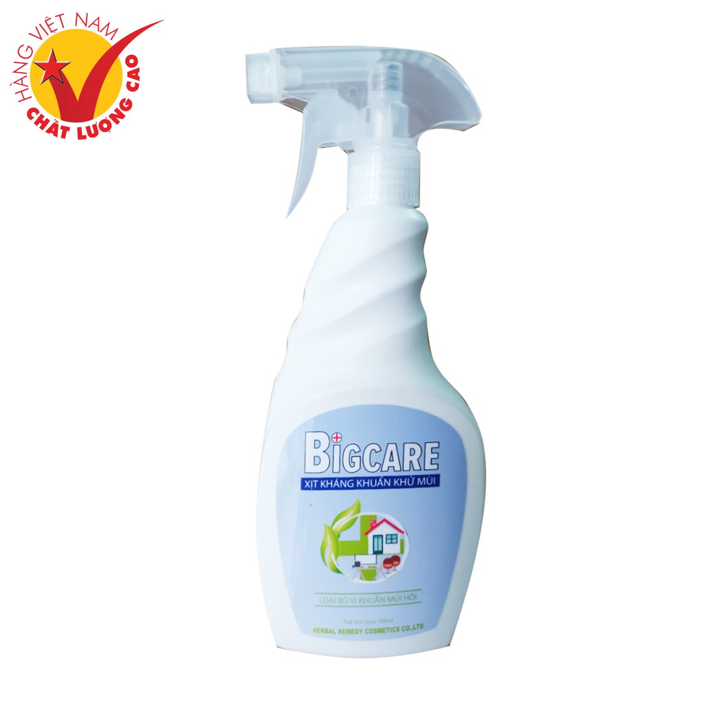 Chai Xịt Khuẩn Khử Mùi Phun Sương Đa Năng BigCare Dùng Cho Đồ Dùng Gia Đình Trên Mọi Bề Mặt Vật Liệu