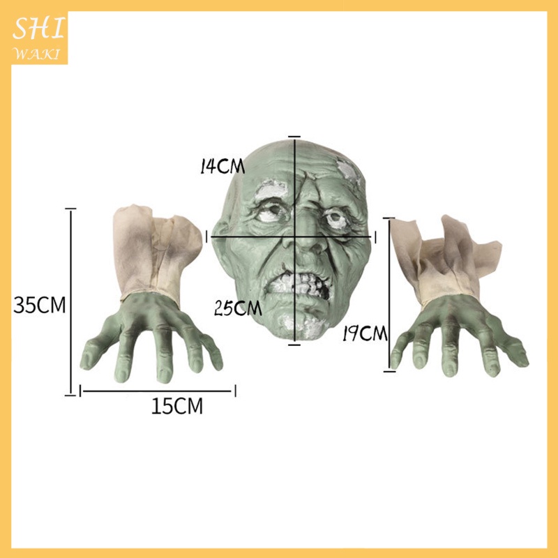 [In Stock]Horrible Lawn Zombie Decoration Garden Arms Ornament Realistic Spooky Statue