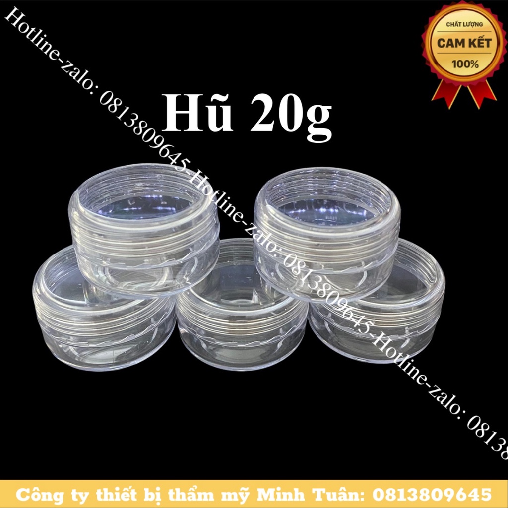 Hũ chiết kem chiết mỹ phẩm 20 trong suốt Loại dày
