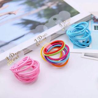Set 10  dây chun buộc tóc màu size nhỏ cho bé