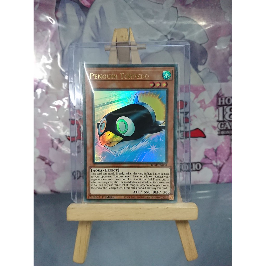 Lá bài thẻ bài Yugioh Penguin Torpedo – Ultra Rare - Tặng bọc bài nhựa bảo quản