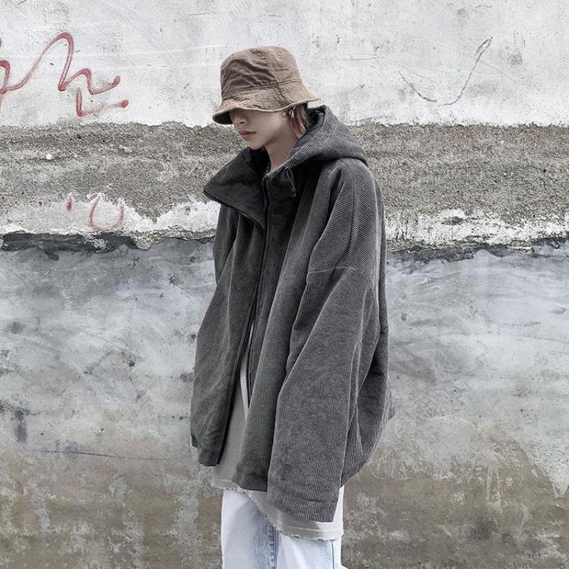 ÁO KHOÁC CÓ MŨ VÂN TĂM UNISEX HÀNG THU ĐÔNG