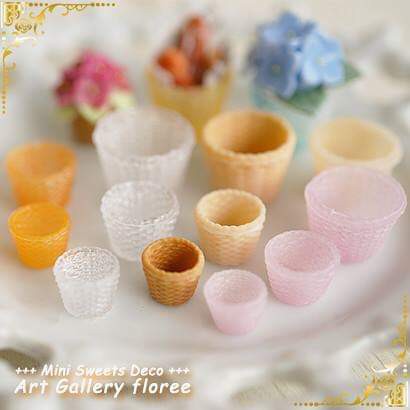 Khuôn silicone nặn đất sét resin hình rổ đứng dollhouse nhà búp bê