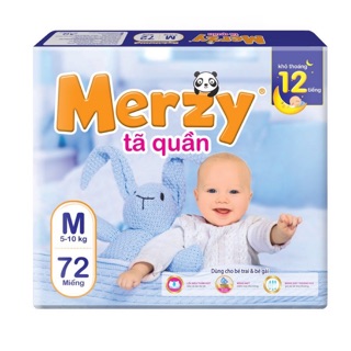 Tã quần Merzy siêu đại gói M72, L64, XL56, XXL48
