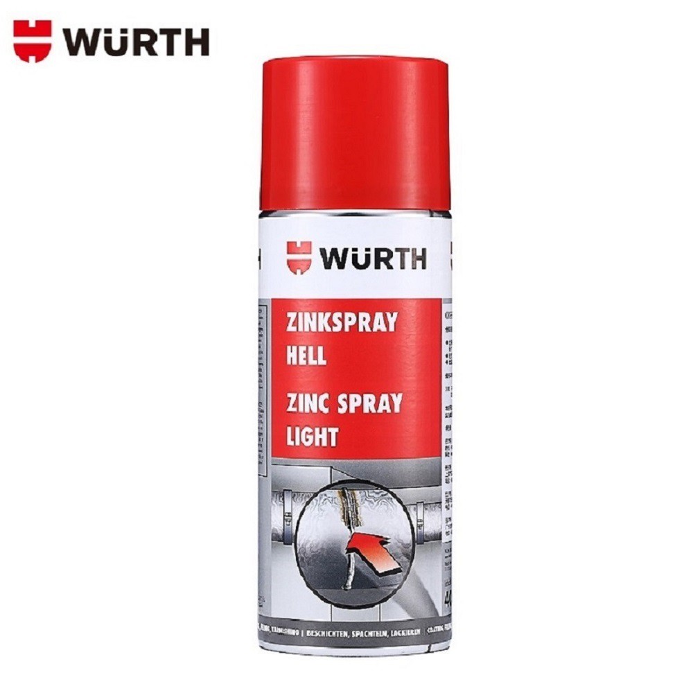 Sơn Mạ Kẽm Chống Rỉ Chịu Nhiệt Wurth Zinc Spray 0893113114.Là dạng sơn lót chống rỉ chịu nhiệt độ cao tới 240°C.hiệu quả