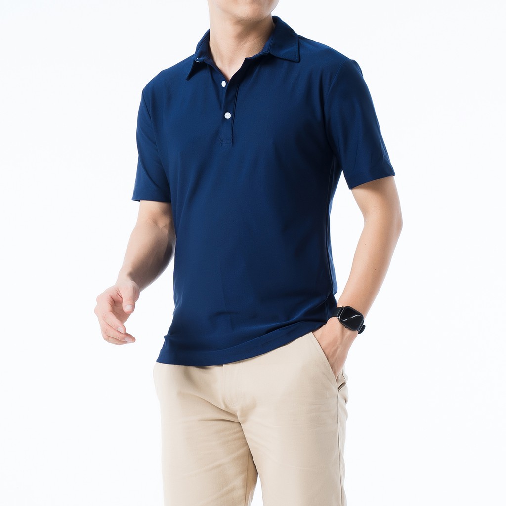 Áo Polo Nam Trơn Rough Vải Cotton Cá Sấu CVC Chống Nhăn, Form Suông Basic | BigBuy360 - bigbuy360.vn