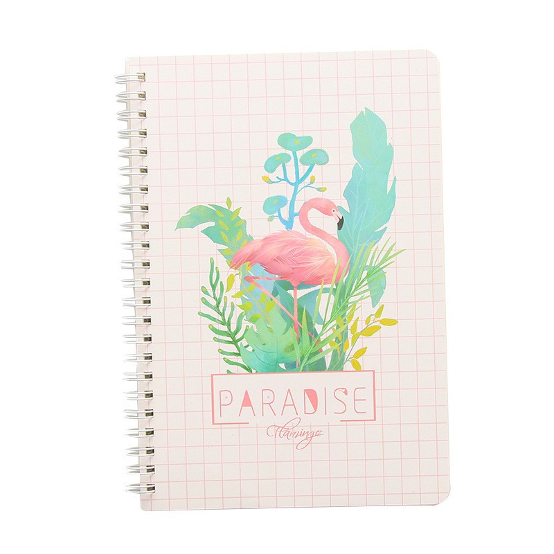 Sổ lò xo hồng hạc, sổ Flamingo loại to 20,5cm x 14cm Freeship