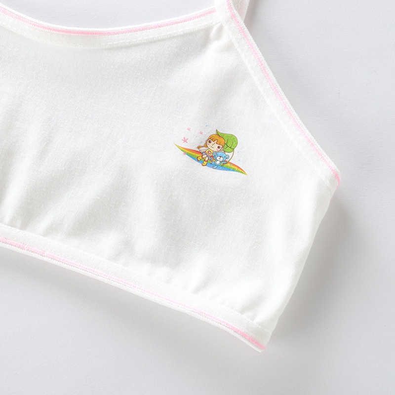 Áo Lót Thể Thao Định Hình Dáng Chữ U Bằng Cotton Thoáng Khí Cho Bé Gái