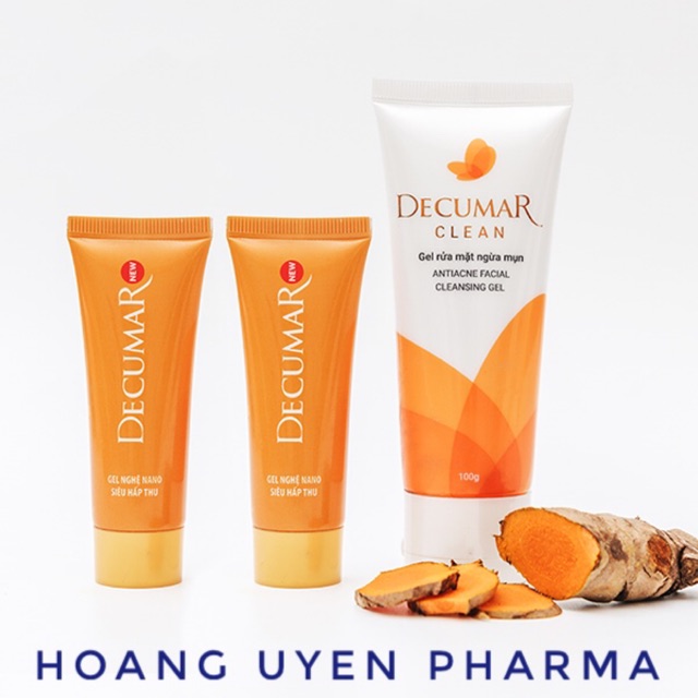 Gel Nghệ DECUMAR và Gel Rửa Mặt DECUMAR CLEAN