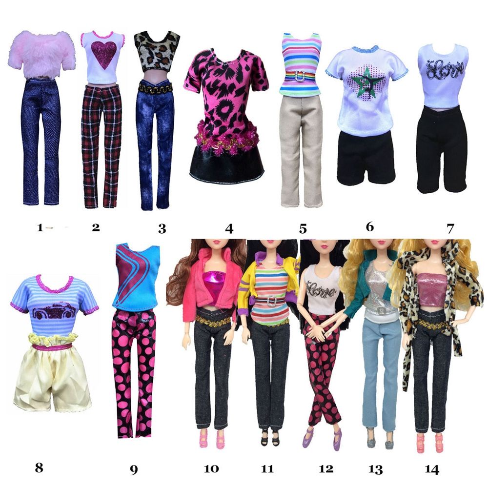 Set đồ thời trang cho búp bê 30cm diy