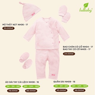Combo bộ lullaby cài chéo và body bé gái