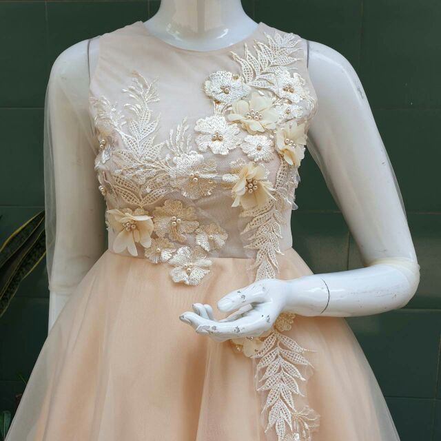 Đầm xòe công chúa  đi tiệc đuôi tôm sang chảnh