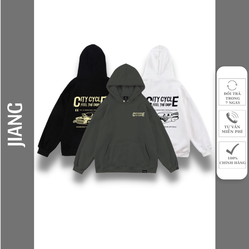 Áo hoodie nỉ unisex speed Jiang Store - áo nỉ sweater unisex form rộng in chữ