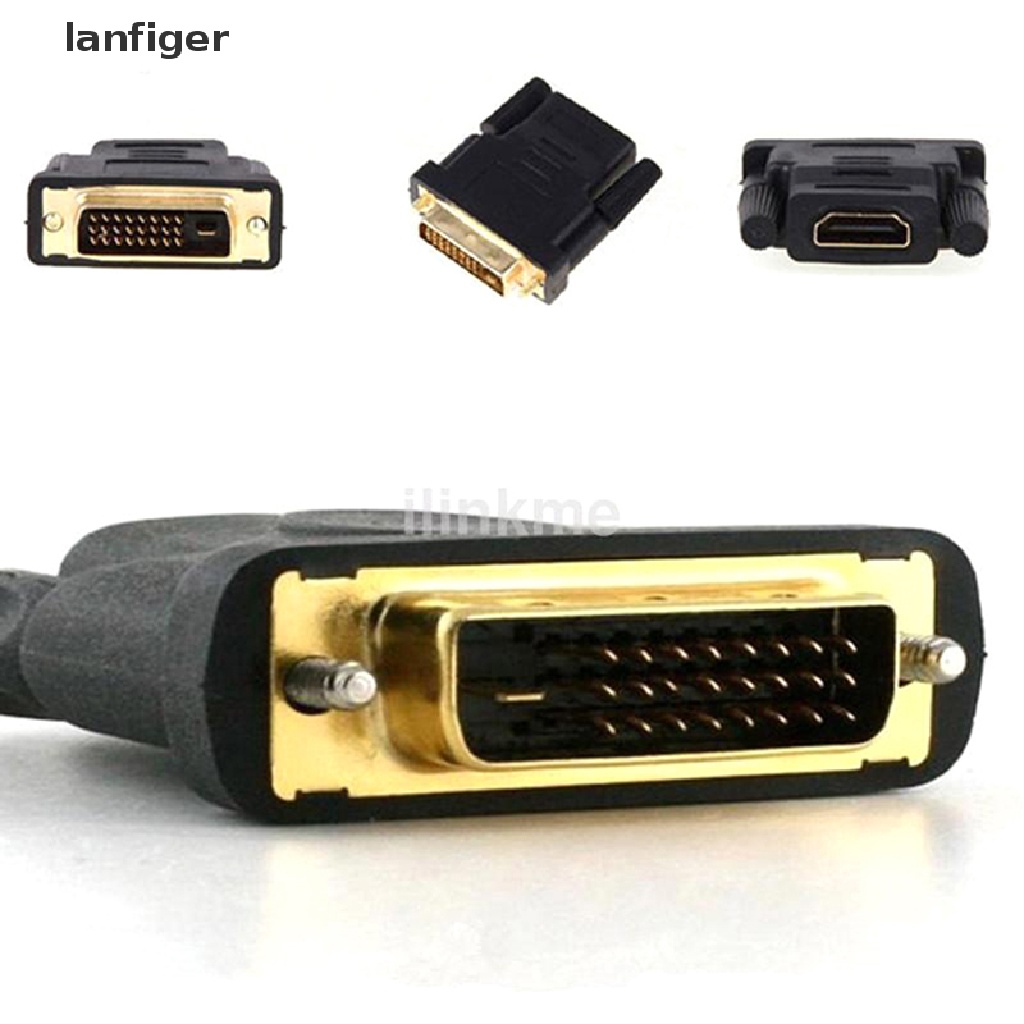 Đầu Nối HDMI Cái Sang VGA 24 + 1Pin DVI Đực
