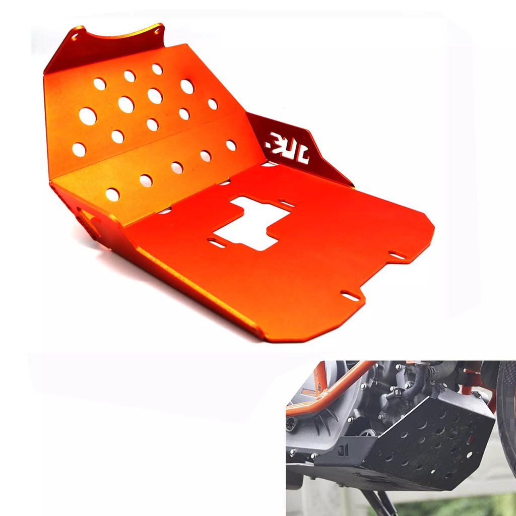 Baihui Shop Nhôm Xe Máy Bảo Vệ Động Cơ Tấm Trượt Cho KTM DUKE 390 13-16