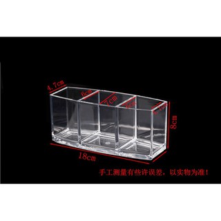 (Có Sẵn) Cốc cắm cọ 3 ô chữ nhật CC04