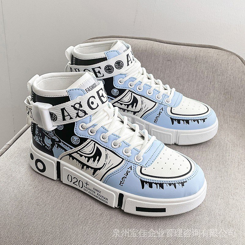 Giày Thể Thao Họa Tiết Anime One Piece / Portacos D Ace Thoải Mái Chất Lượng Cao Cho Nam