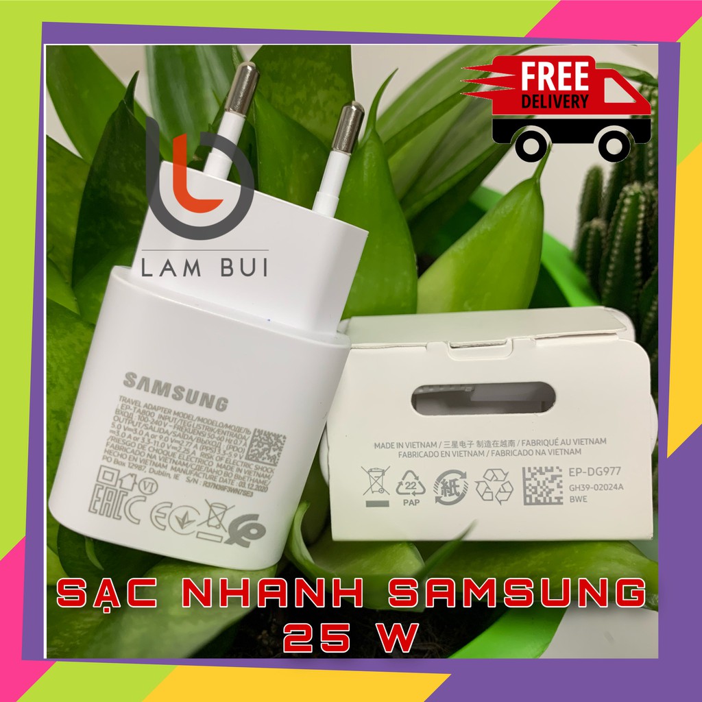 Bộ củ cáp sạc nhanh Samsung 25 W Chính hãng