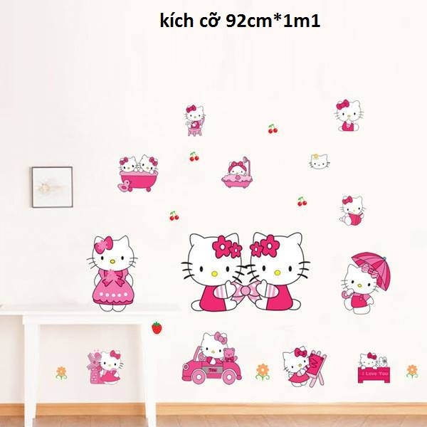 decal dán tường kitty