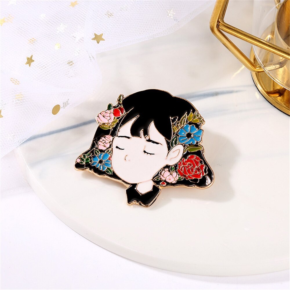 Pin cài áo Cute Girl cô gái mộng mer - GC178