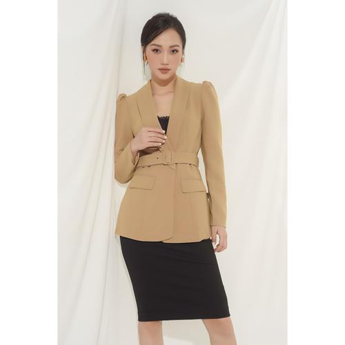 Áo khoác dáng vest tay nhún bồng MMOutfit K082050