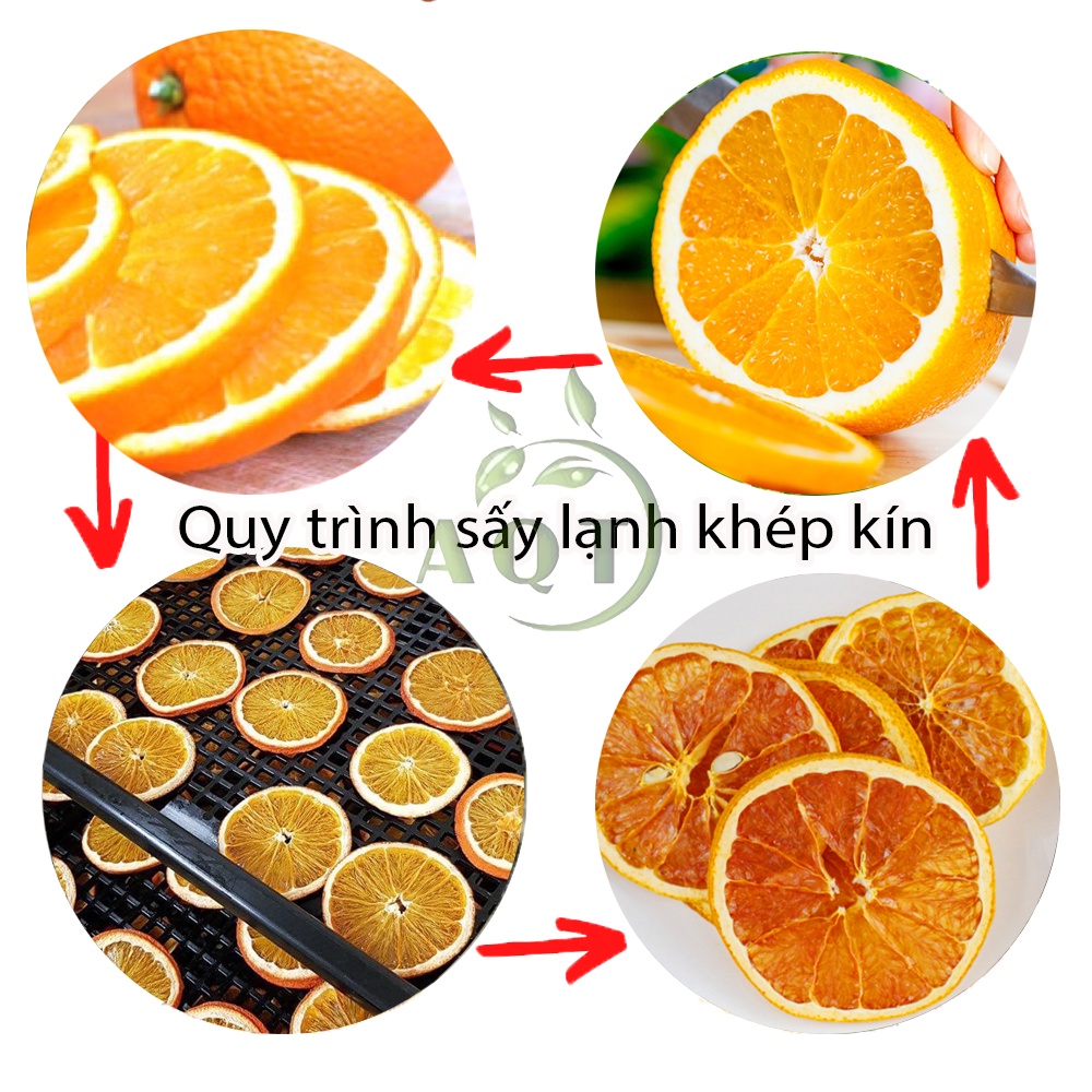 500g Cam Thái Lát Sấy Khô Loại 1 (Vàng, Đẹp, Thơm), Cam Vàng Mỹ Sấy Dẻo Pha Trà Giảm Cân, Tiêu Mỡ, Cam Lát Khô Trang Trí