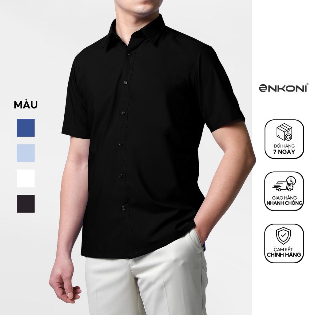 Áo Sơ Mi Nam Sadoga Ngắn Tay Công Sở Dáng Regular Fit Nhiều Màu 370NT