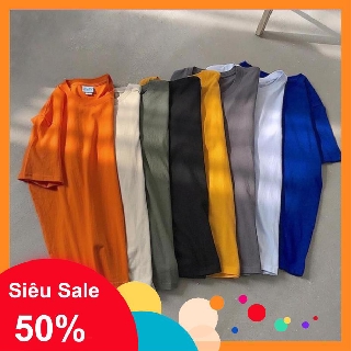 Áo thun trơn ♥️freeship♥️ oversize đủ màu unisex