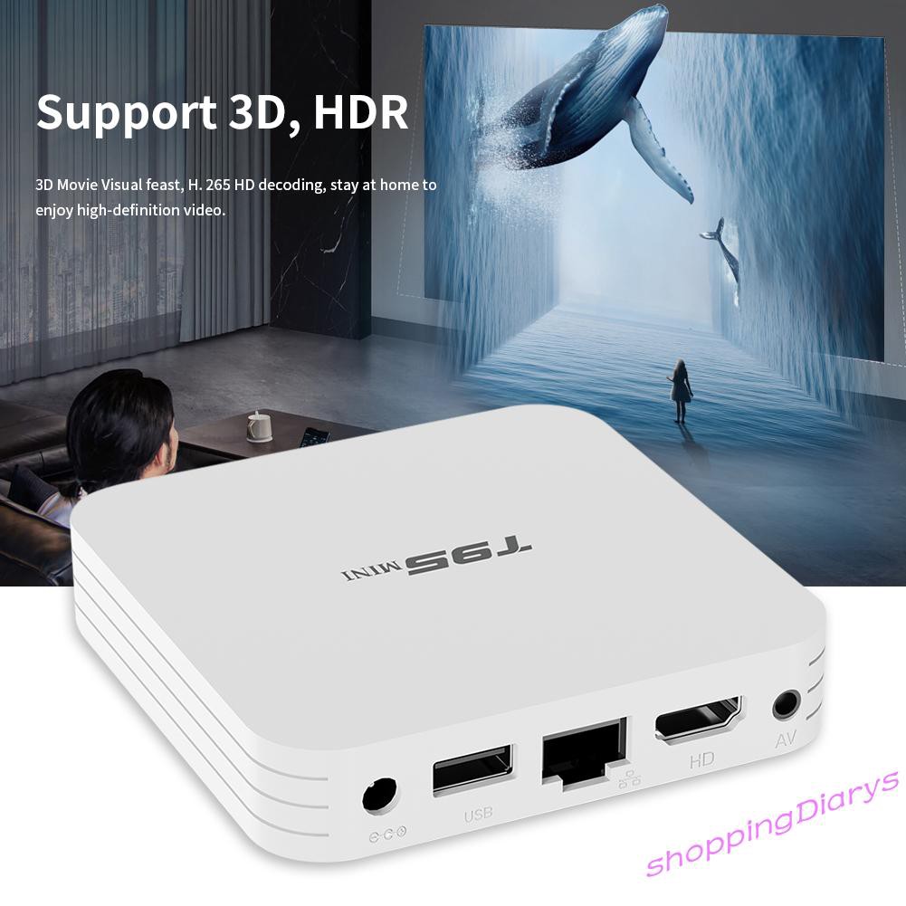 Thiết Bị Chuyển Đổi Tv Thường Thành Smart New T95 Mini H313 Android 10.0 2.4g Wifi 1gb 8gb