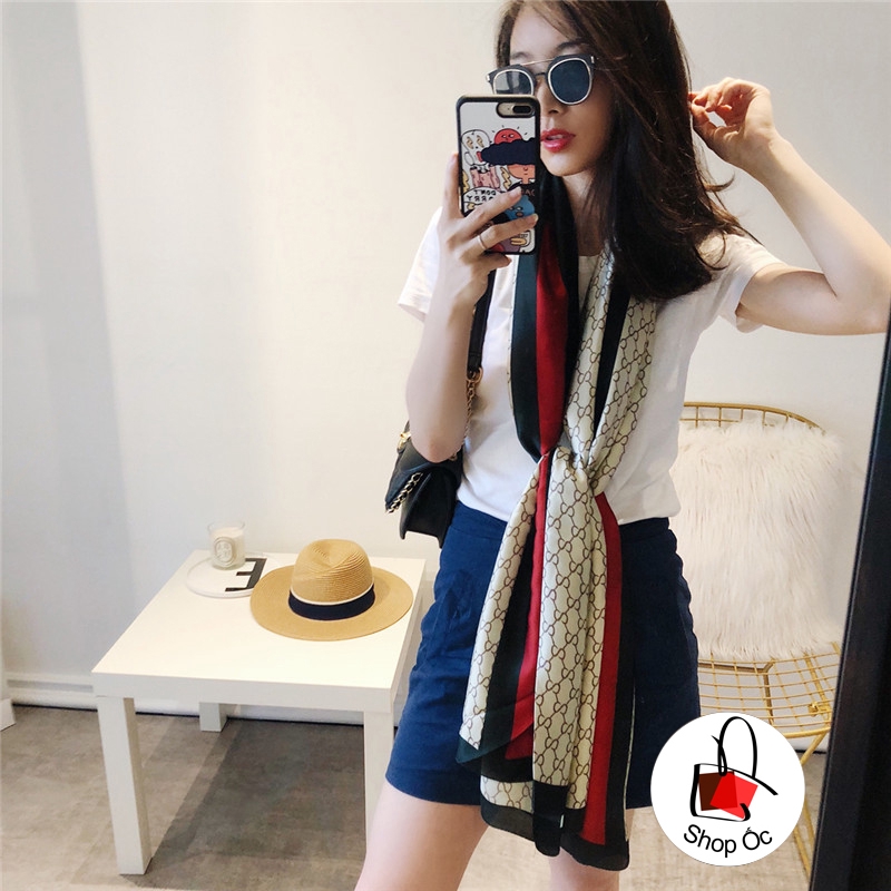 Khăn lụa dài cao cấp họa thiết thời trang siêu hot mẫu mới