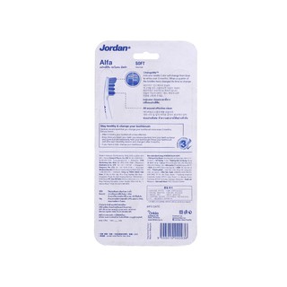 Bàn chải đánh răng Jordan Alfa bộ 3 cây