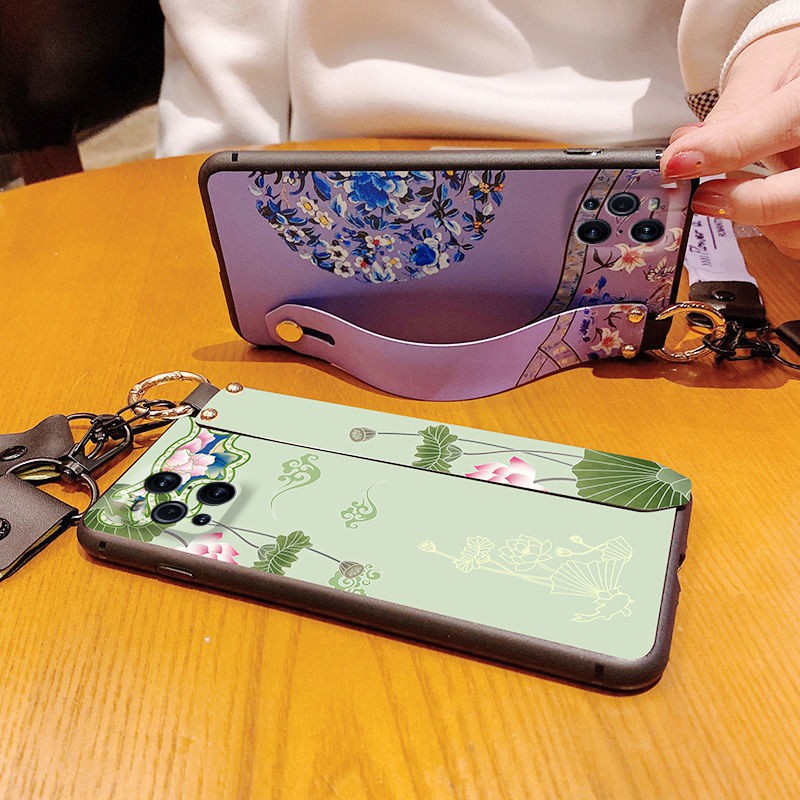 Ốp Điện Thoại Họa Tiết Thổ Cẩm Có Dây Đeo Cho Oppofindx3 / X3Pro | BigBuy360 - bigbuy360.vn