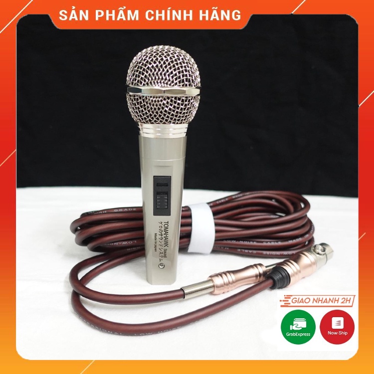 Mic Karaoke Có Dây TOMAHAWK. Micro Karaoke Tomahawk Made In Japan Độ Bền Cao, Kiểu Dáng Đẹp. Bảo Hành 12 Tháng