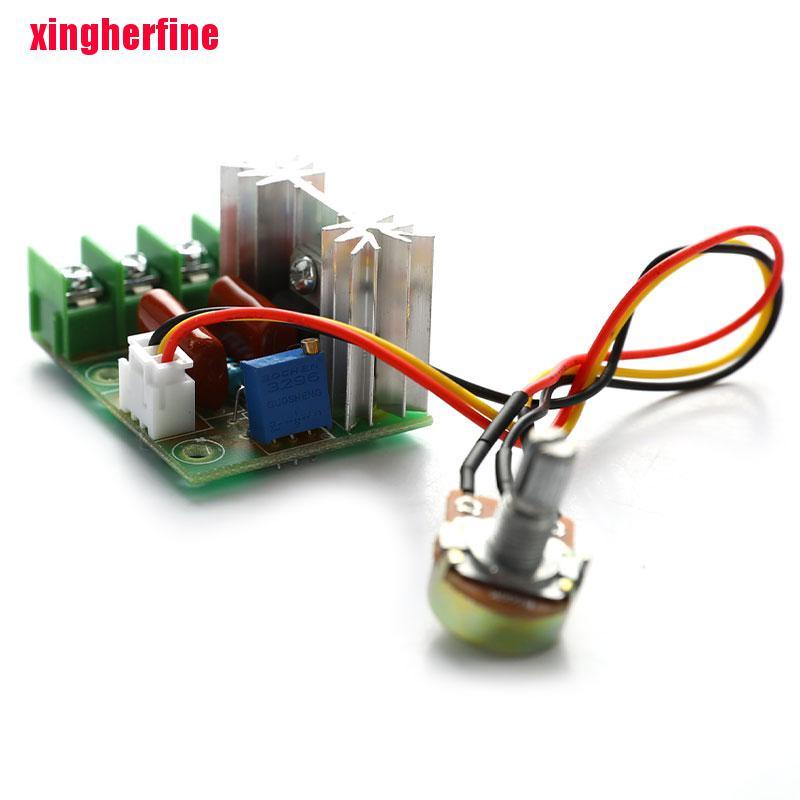 Xingherfine PWM DC Motor Speed Controller Switch 20A Current Voltage Regulator 10-60V Drive XGF