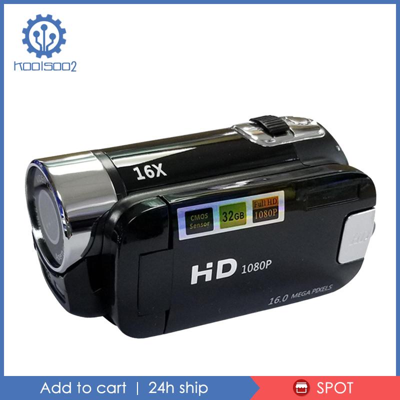 Camera Ghi Hình LCD Tầm Nhìn Ban Đêm Koolsoo2 1080P HD 16X Zoom - EU