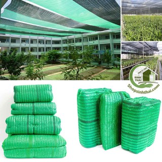 [ 2m² ] Lưới Che Nắng màu xanh, Che Rau Lưới Che Vườn Lan - Lưới lan Thái loại tốt, độ che nắng 90% [ 1m x khổ 2m ]