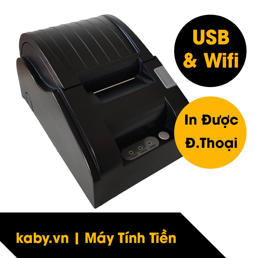 Máy In Bill Wifi Khổ 57 58 mm GPRINTER 5890 - In Được Hóa Đơn Từ Điện Thoại Và Máy Tính