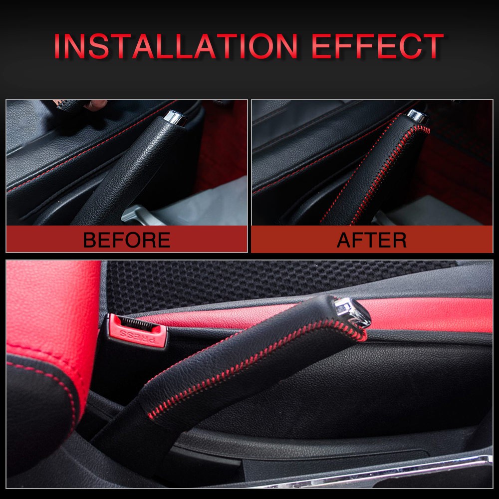 Vỏ Bọc Da Giả Cho Thắng Tay Và Phanh Xe Hơi Thông Dụng