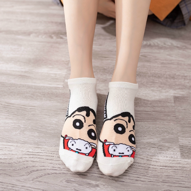 Vớ Cổ Ngắn In Hình Hoạt Hình Dễ Thương Cho Nam Và Nữ