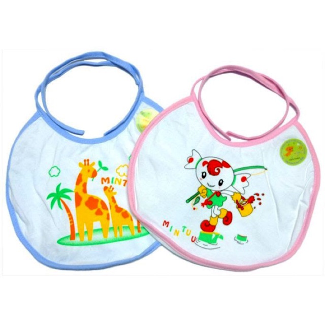 Yếm mintu sơ sinh buộc dây cotton