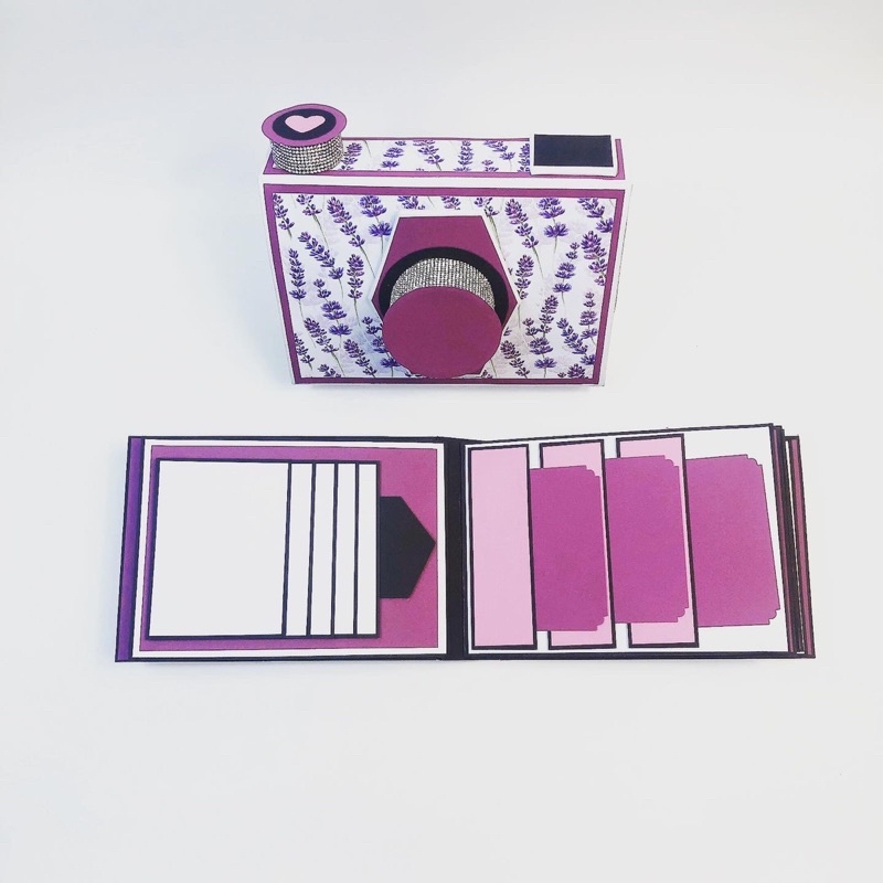 CAMERA BOX hoa Lavender size to