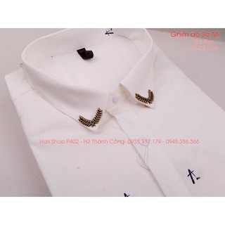 Ghim cài cổ áo sơ mi - nét phá cách cho sơ mi truyền thống