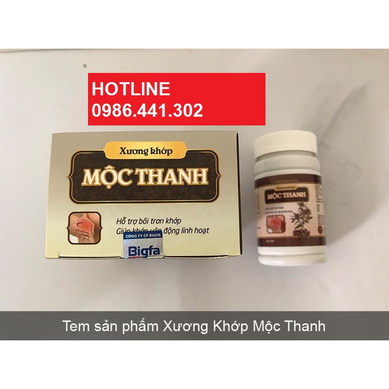 XƯƠNG KHỚP MỘC THANH HỘP 60 Viên Bao Check mã vạch của bộ công thương