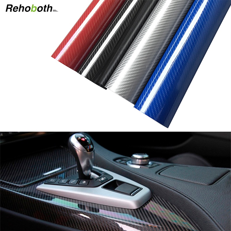 Miếng Dán Trang Trí Xe Hơi Họa Tiết Sợi Carbon 5d Rehoboth 10x152cm