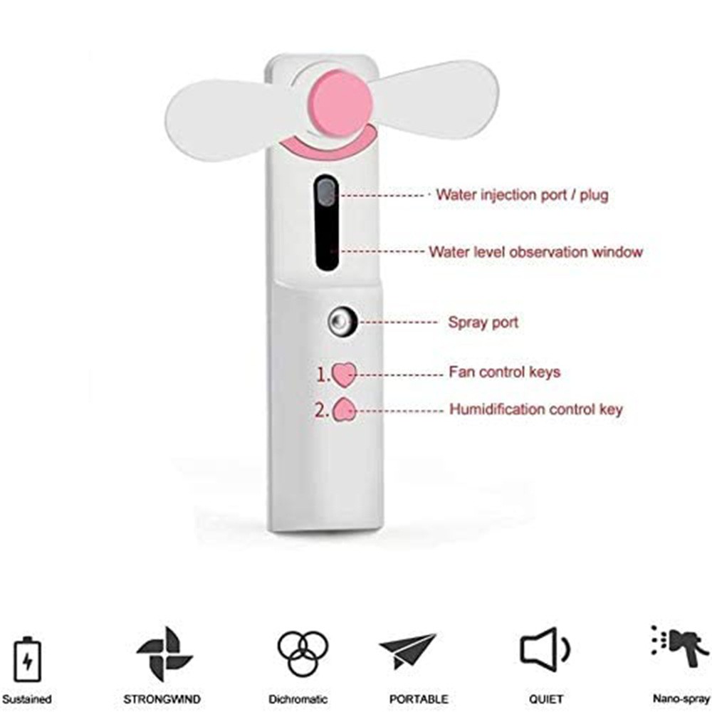 💨 Quạt mini phun sương mát lịm, nhỏ gọn đút trọn trong túi! | BigBuy360 - bigbuy360.vn