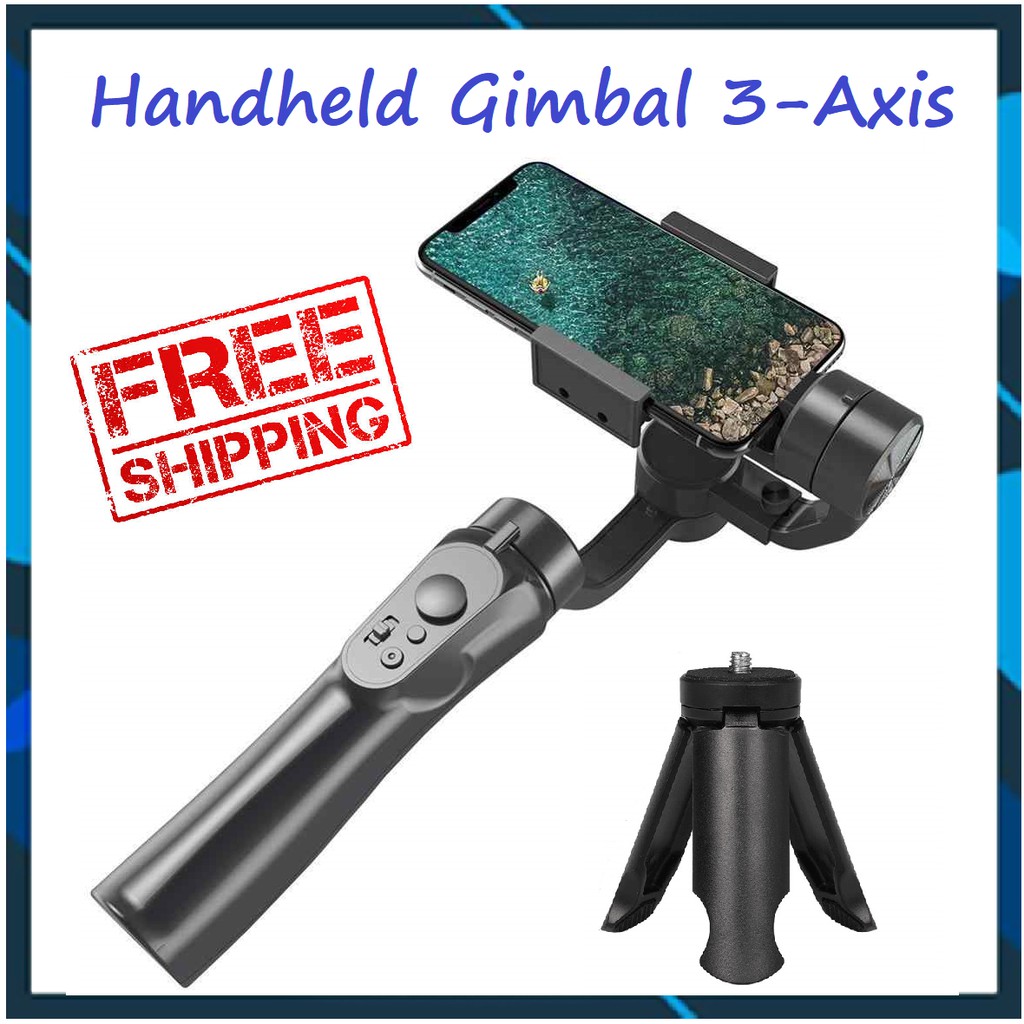 ❤️ HOTSALE ❤️ [TẶNG ĐẾ 3 CHÂN] Tay Cầm Chống Rung GIMBAL H4 3 TRỤC cho Điện Thoại Thông Minh