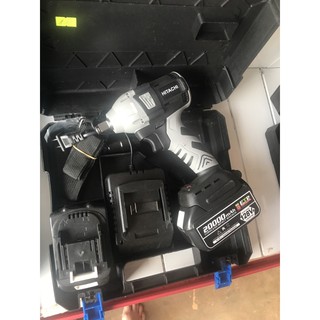 Máy Siết Bulong, Bắn Vít Hitachi 128V 2 Pin - Không Chổi Than - Tặng  đầu chuyển vít