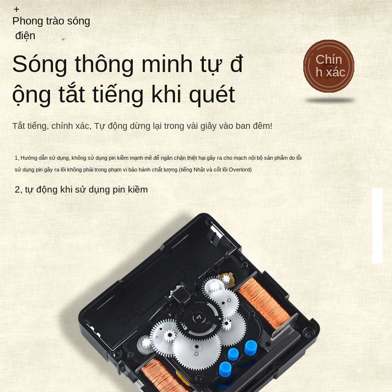 Đồng hồ treo tường hai mặt phong cách Châu Âu đồng hồ hai mặt phòng khách sang trọng nhẹ hiện đại