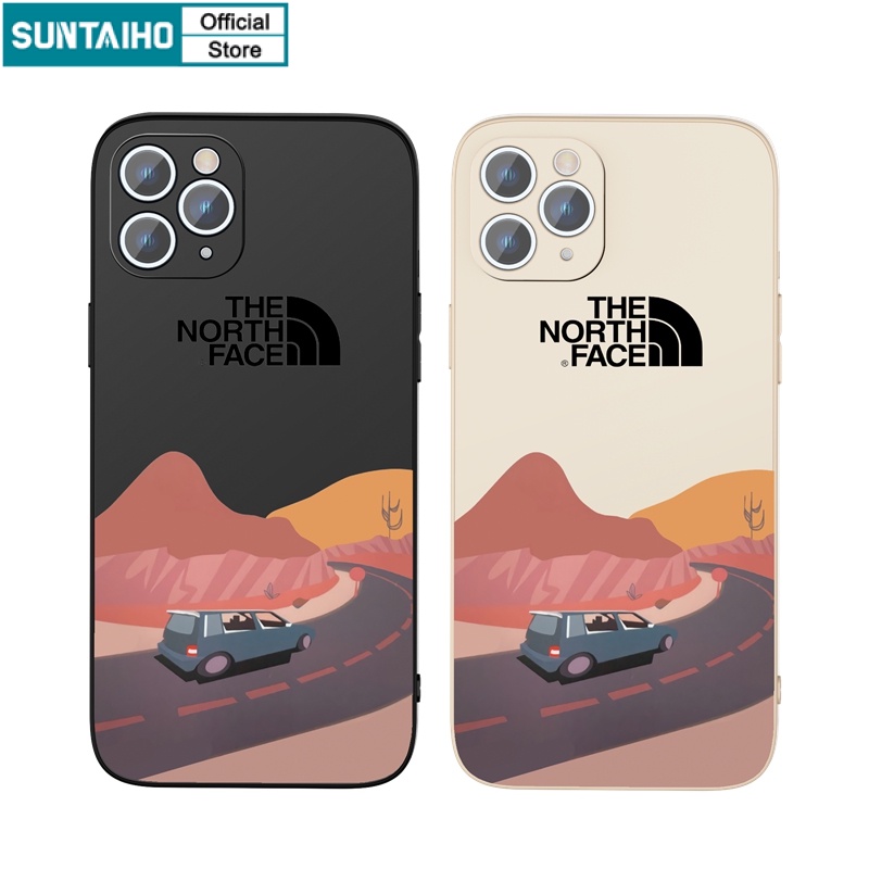 Ốp lưng iphone Ốp điện thoại Suntaiho Silicon mềm hình con đường xe chạy cho iPhone 13 12 11 Pro Max X XR Xs Max 7 8Plus 12Mini 13Mini